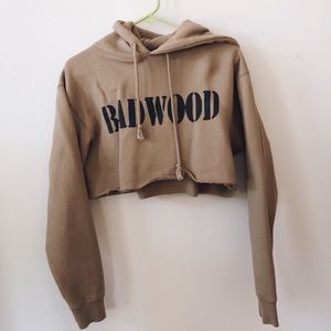 BADWOOD SANDSTORM CROPPED HOODIE